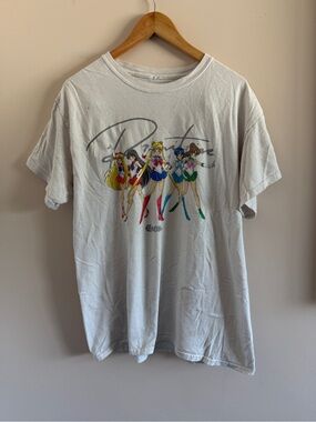Primitive White Sailor Moon Short Sleeve Tee